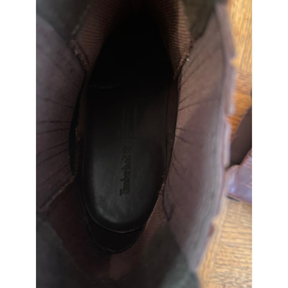 Timberland Atlantic Heights Covered Gore Chelsea Boots in brown leather. 9 - Picture 7 of 10